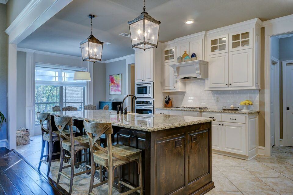 Many Ocala homes for sale feature unique luxury designs, like this beautiful kitchen.