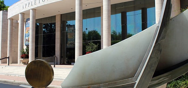 Appleton Museum of Art - closeup of entrance