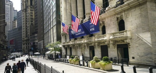 NYSE with flags