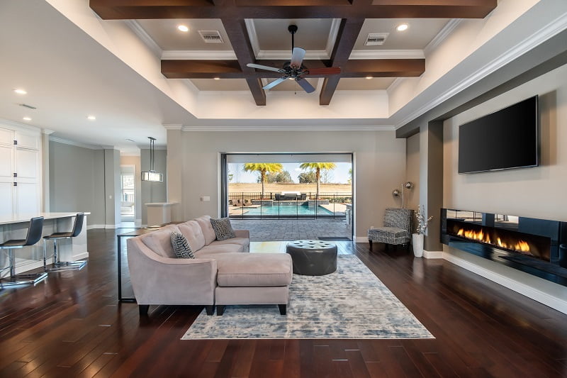 If every home had a stunning sitting area, as this one does, selling real estate would be a breeze.