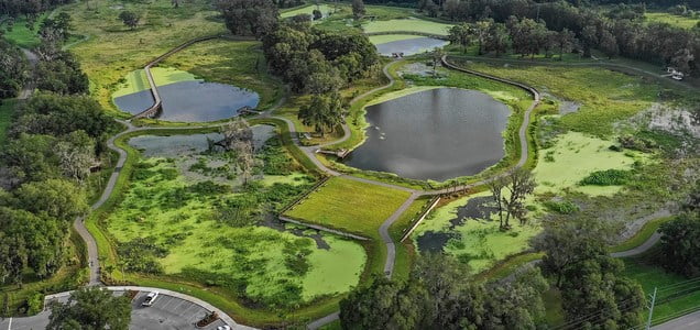 Rural home sales are booming and this ecologically friendly wetlands park is designed to increase the water supply to meet demand.